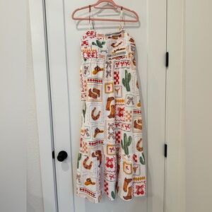 Western Print Dress